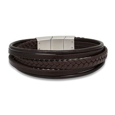 Ruskea nahkarannekoru