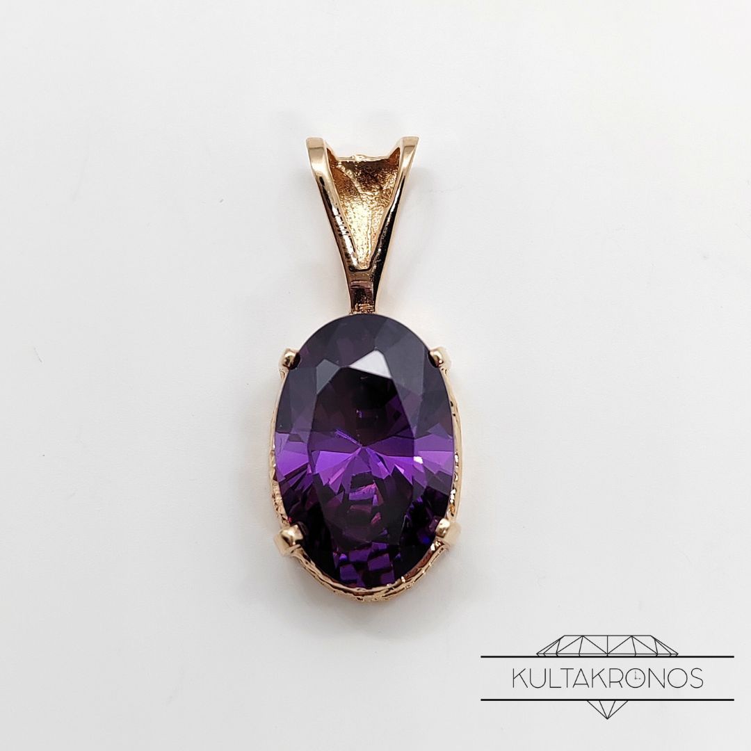 Kultainen ametisti -riipus