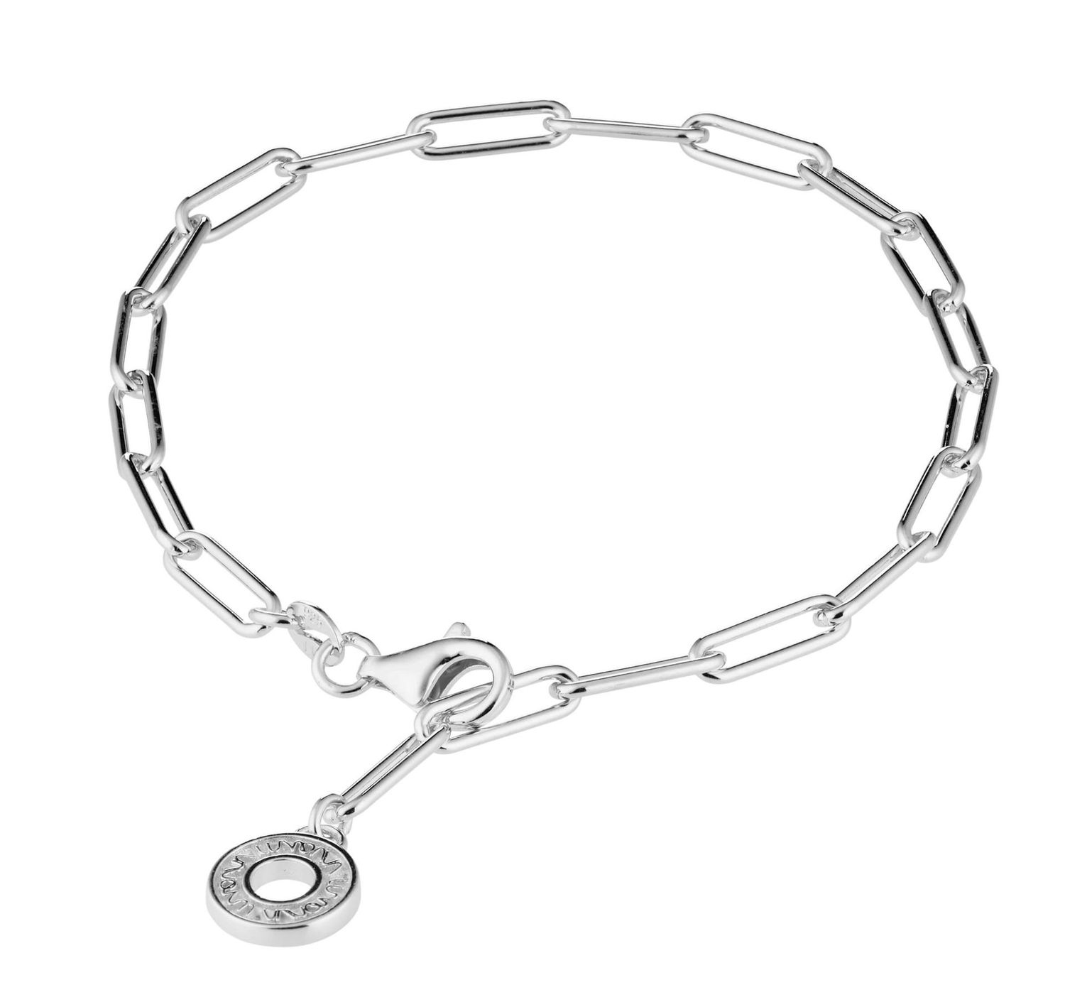 Lumoava Charm rannekoru, hopeaa