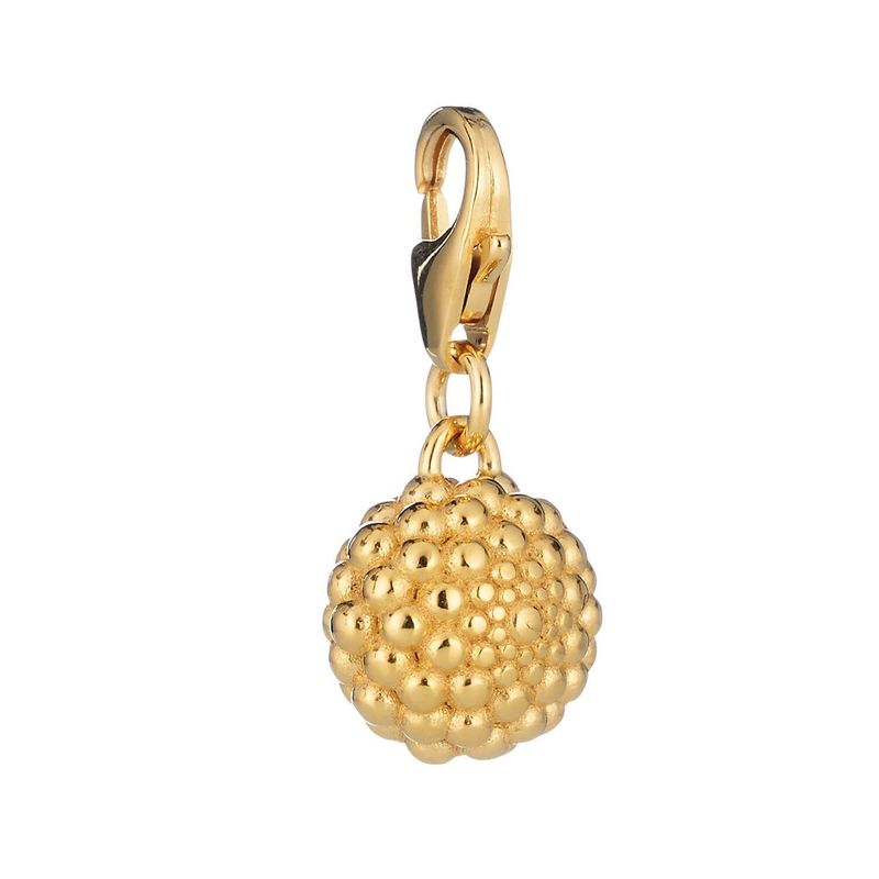 Lumoava Hilla charm, keltakullattua hopeaa