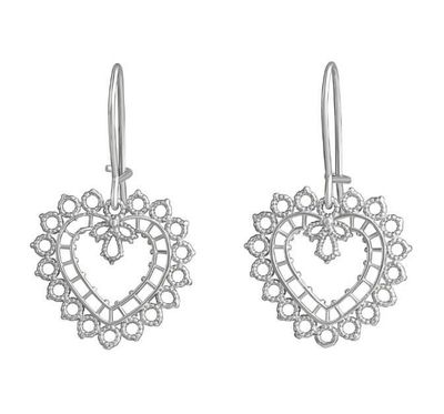 Lempikoru Pitsisydän -korvakorut