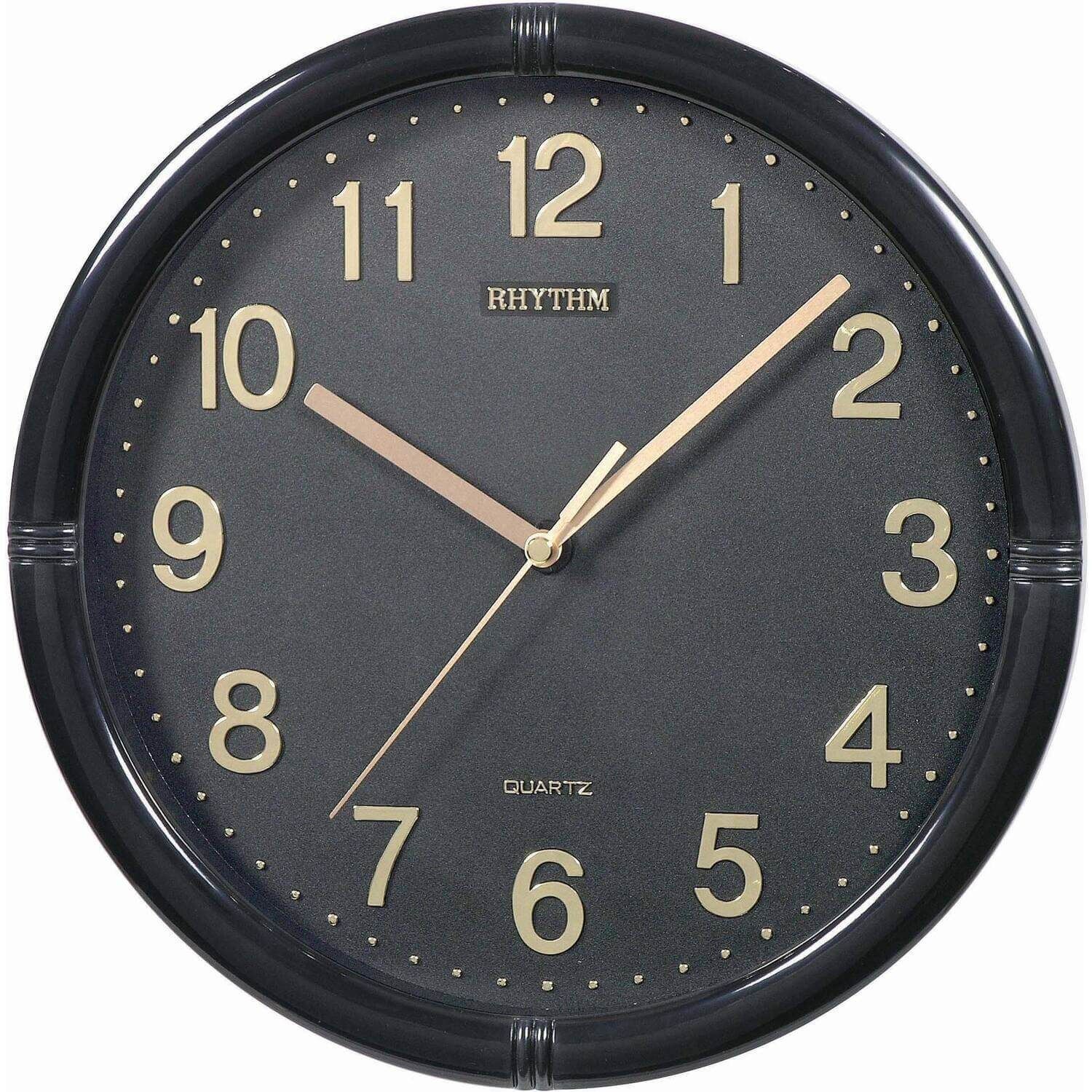 Rhythm Seinäkello, musta