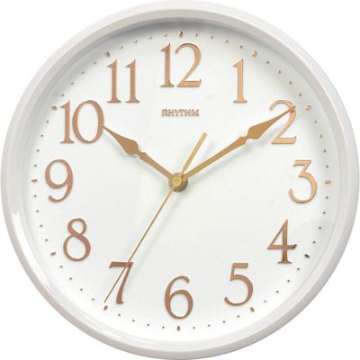 Rhythm Seinäkello, valkoinen