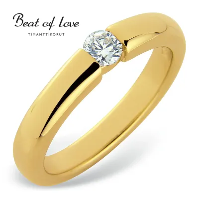 Beat of Love -timanttisormus