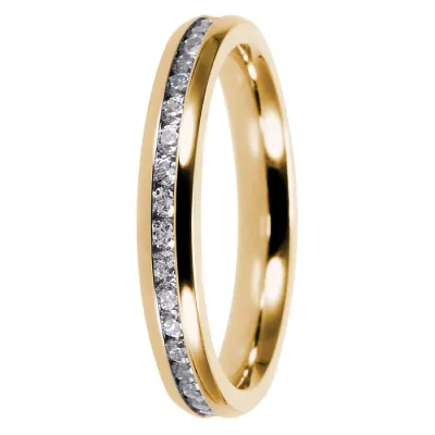 Bosie kullattu terässormus zirkoniakivillä Bosie kullattu terässormus zirkoniakivillä