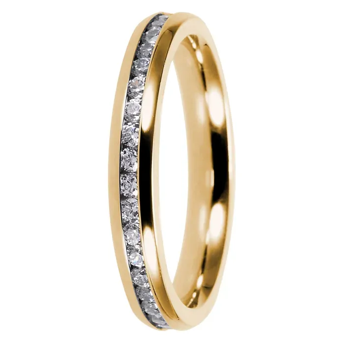 Bosie kullattu terässormus zirkoniakivillä