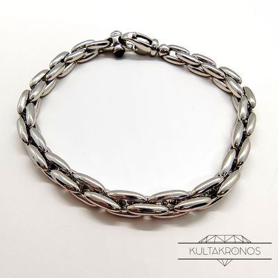 Valkokultainen lenkkiranneketju