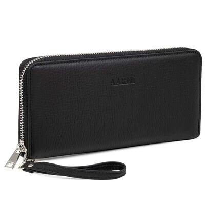 AARNI Hirvennahkainen clutch-lompakko musta