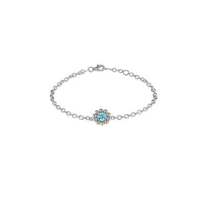 Lumoava Daisy rannekoru sinisellä kivellä