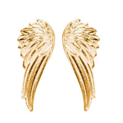 Lumoava Rakkain korvakorut keltakullattu