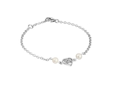 Lumoava Helmi rannekoru makeanveden helmellä