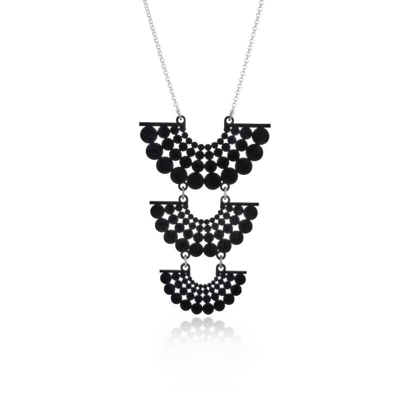 Lumoava Aika puukaulakoru, musta