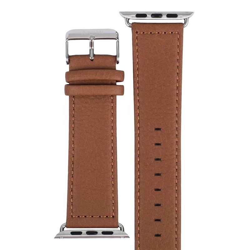 AARNI Hirvennahkainen Apple Watch ranneke, konjakki