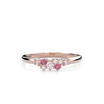 Festive Nadja Pink timanttisormus