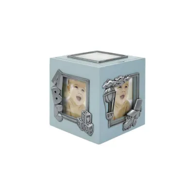 Soiva vaaleansininen kehyskuutio