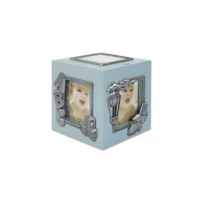 Soiva vaaleansininen kehyskuutio