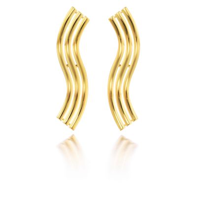 Lumoava Aaria korvakorut keltakullattu