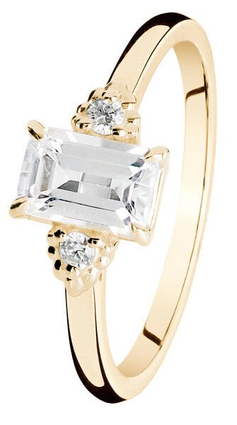 Kohinoor Celeste timanttisormus topaasilla