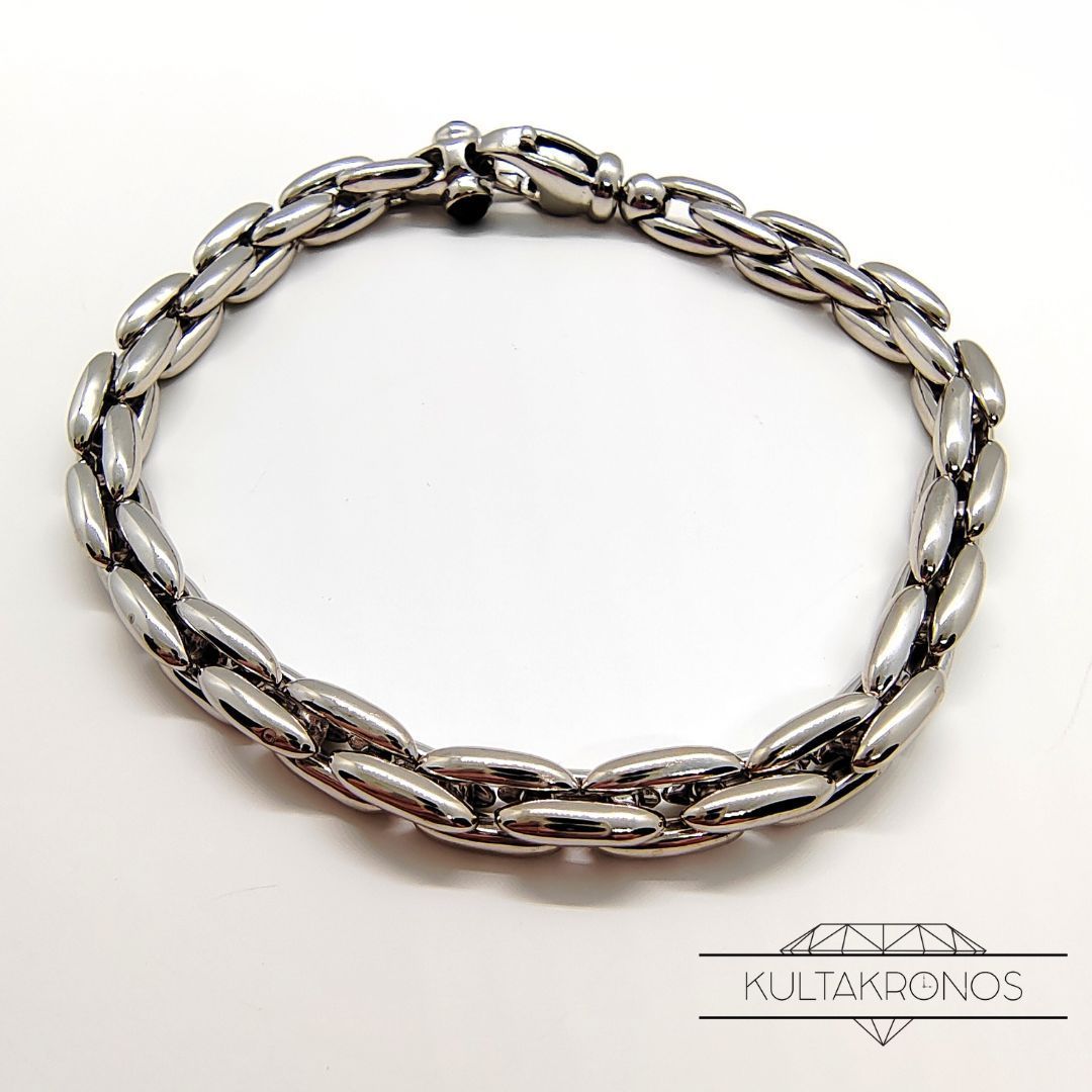 Valkokultainen lenkkiranneketju