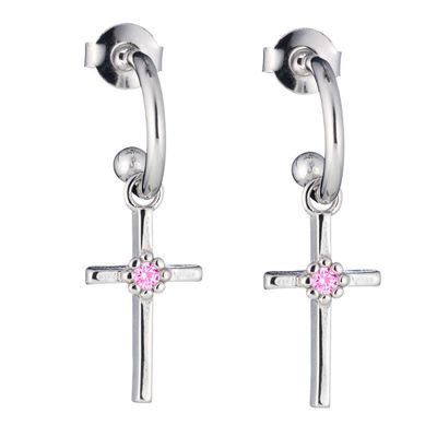 Lumoava Daisy risti -korvakorut