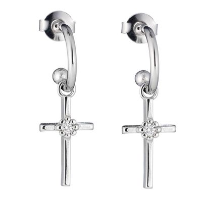 Lumoava Daisy risti -korvakorut