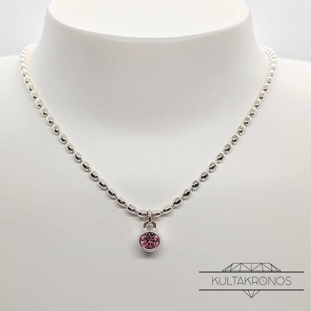 Kalevala Koru, Lähde Roosa nauha kaulakoru Kalevala Koru, Lähde Roosa nauha kaulakoru