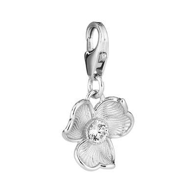 Lumoava Anna charm, hopeaa