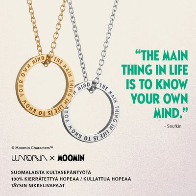 Lumoava x Moomin, Nuuskamuikkunen Quote -riipus