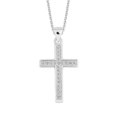 Lykken Crosses, hopeinen rodinoitu ristikaulakoru Lykken Crosses, hopeinen rodinoitu ristikaulakoru
