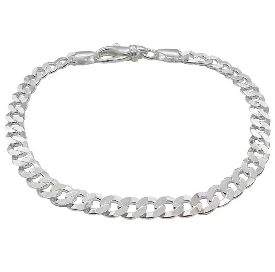 Catwalk Jewellery Hopeinen panssariketjurannekoru