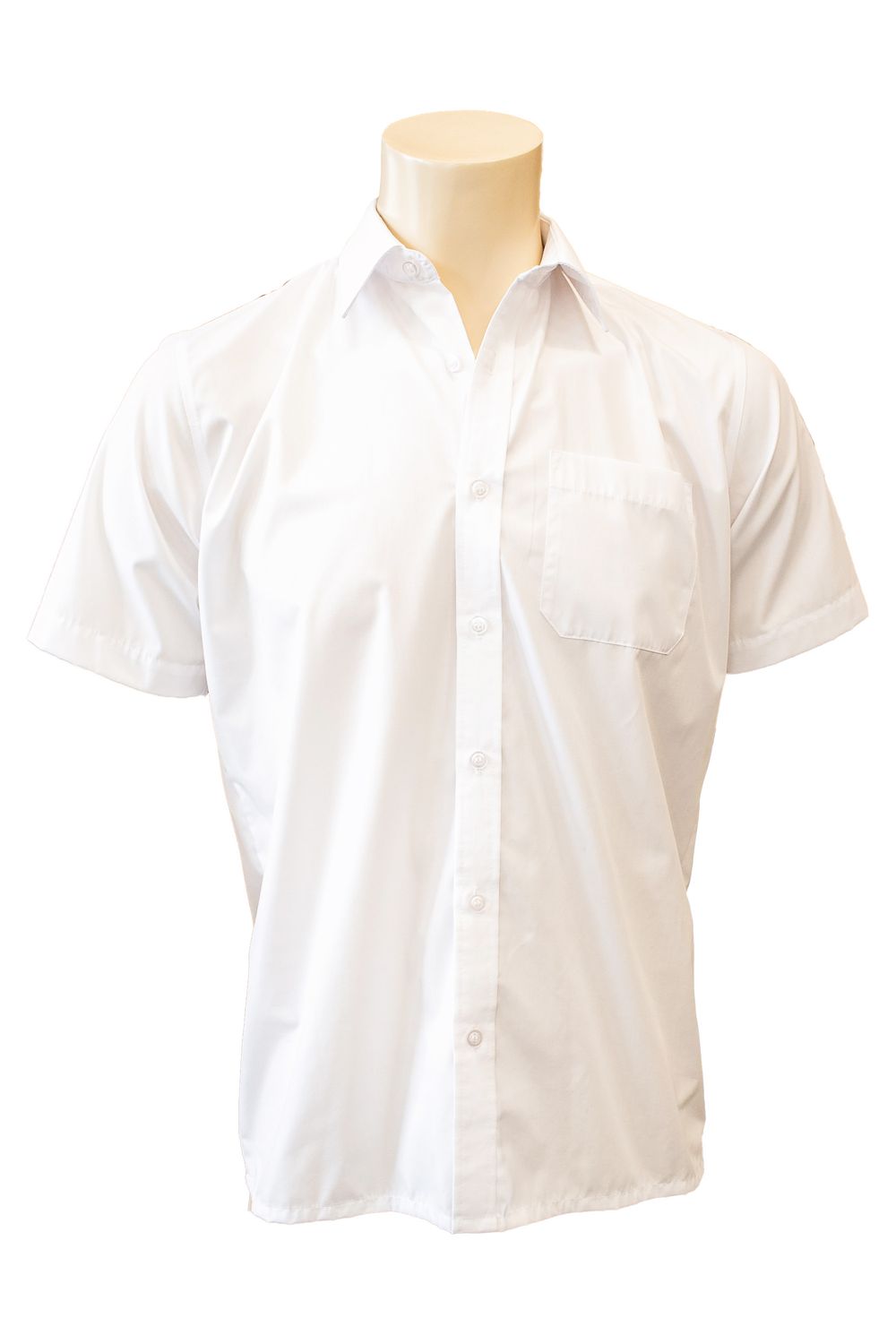 College Boys&#39; SS Shirt White