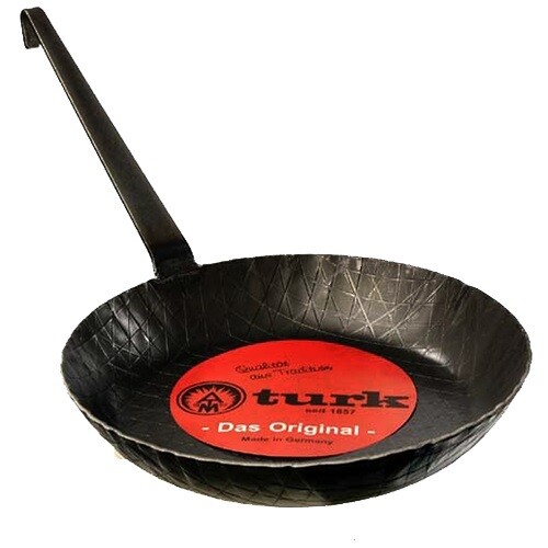 Turk Grillpfanne, Bratpfanne, geschmiedet, 28 cm, 1,7 kg, ohne Beschichtung, kostenloser Versand