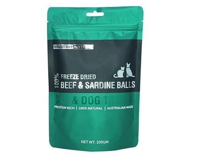 Freeze Dried Beef &amp; Sardine Balls