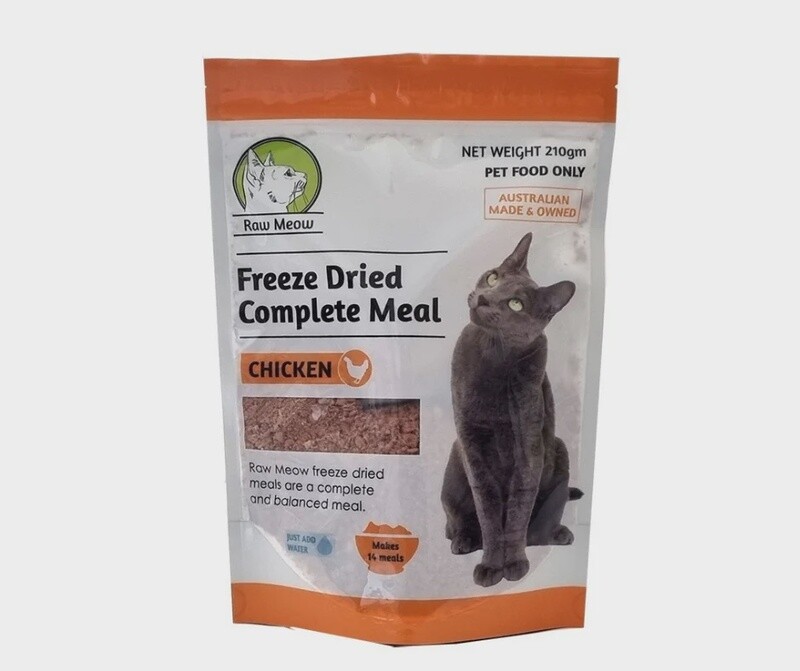 Raw Meow Complete Meal  Freeze Dried Chicken