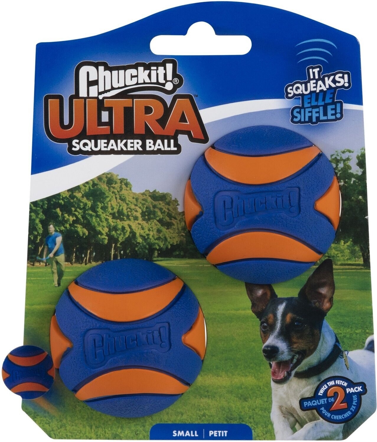 Chuckit Ultra Squeaker Ball 2 pack