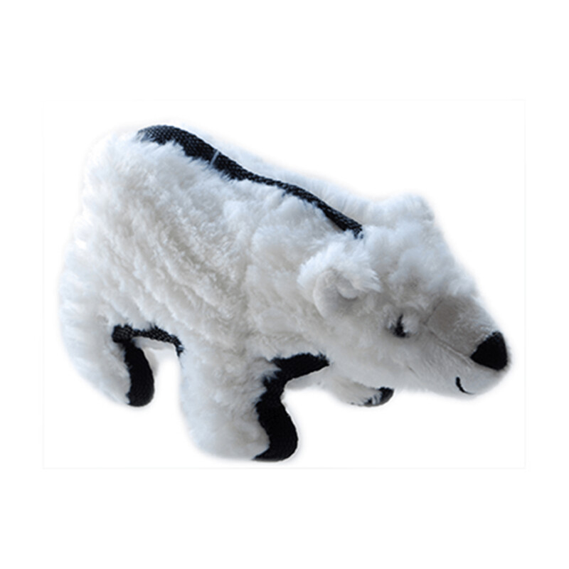 Ruff Play Plush Tuff Polar Bear