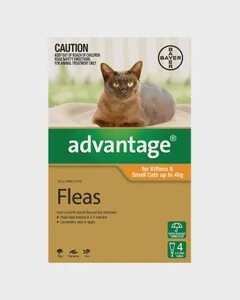 Advantage Spot on Flea Treatments Kittens &amp; Small Cats up to 4kg