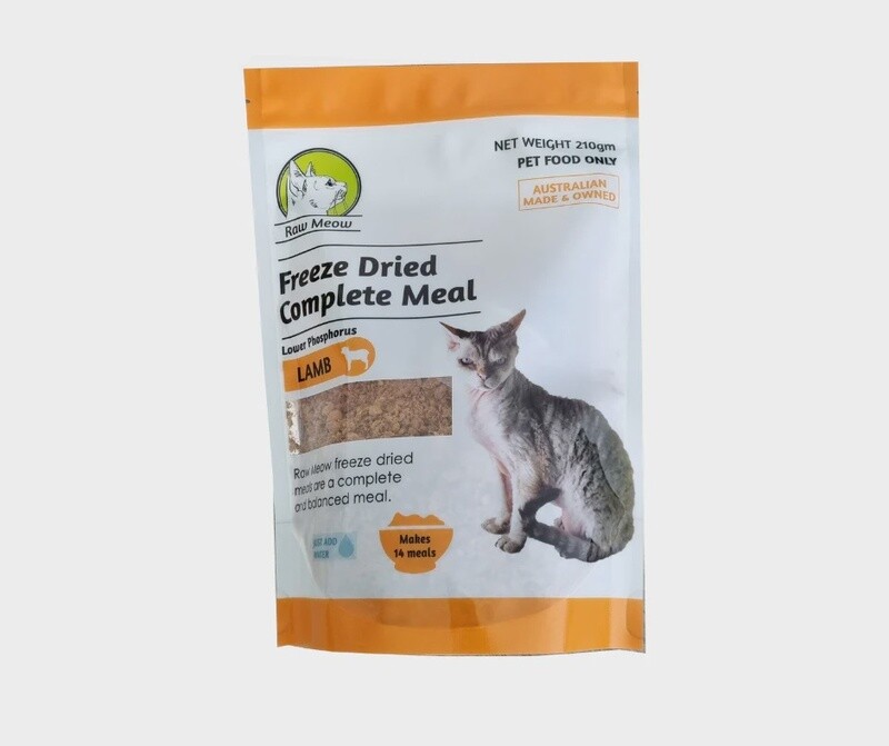 Raw Meow Complete Meal Freeze Dried Lamb