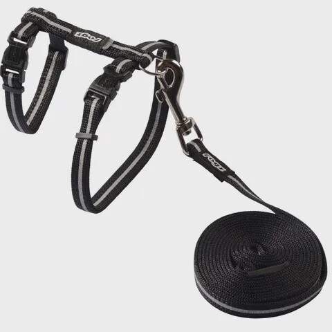 Rogz Alleycat Harness &amp; Lead Set  11mm