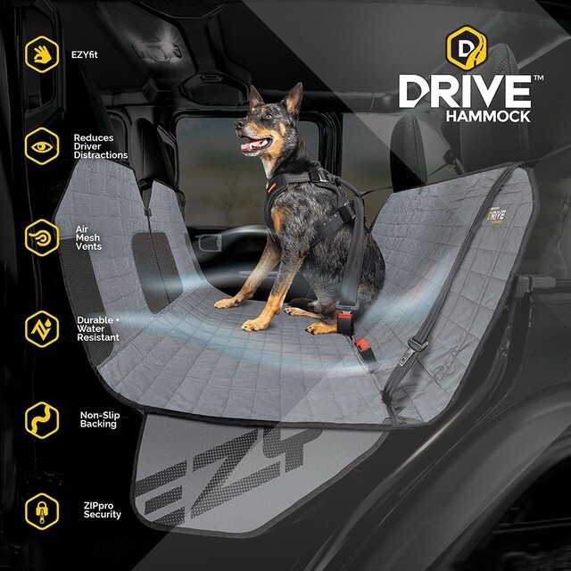 Ezy Dog Drive Hammock Rear - Charcoal