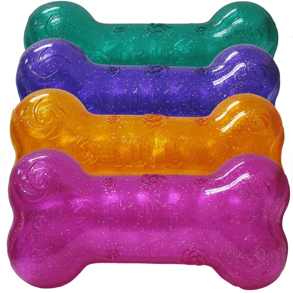 KONG Dog Squeezz Crackle Bone