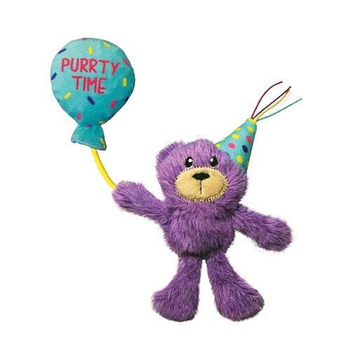 KONG Cat Occassions Birthday Teddy Cat Toy