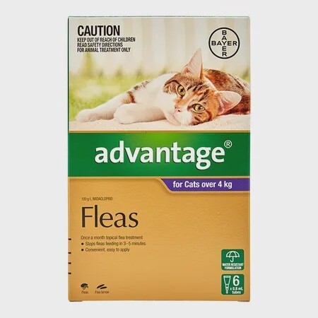 Advantage Flea Spot on treatment Cats over 4kg
