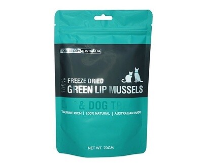 Freeze Dried Whole Green Lipped Mussels - 70gm