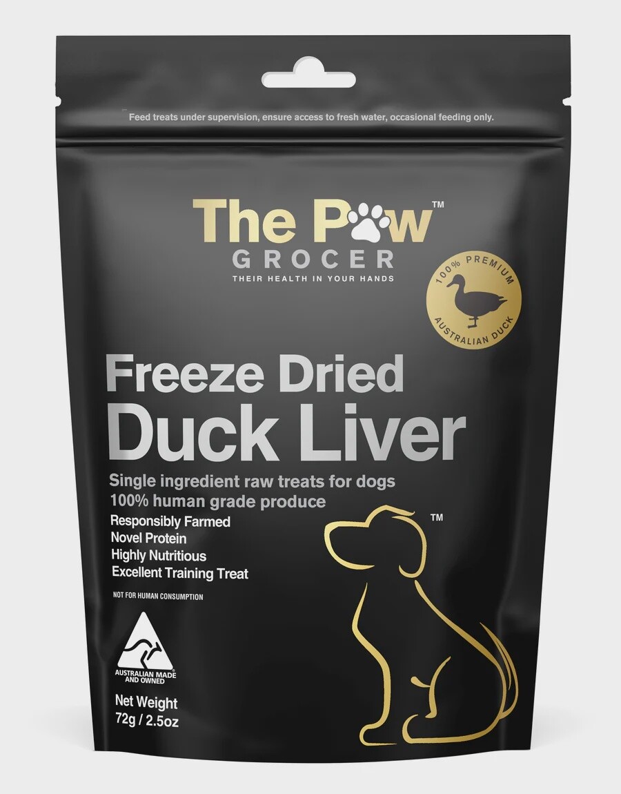 The Paw Grocer Black Label Duck Liver -72gm