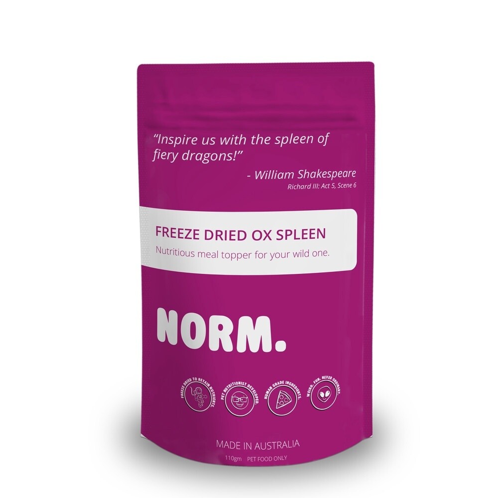 Norm Ox Spleen Meal Topper - 110gm