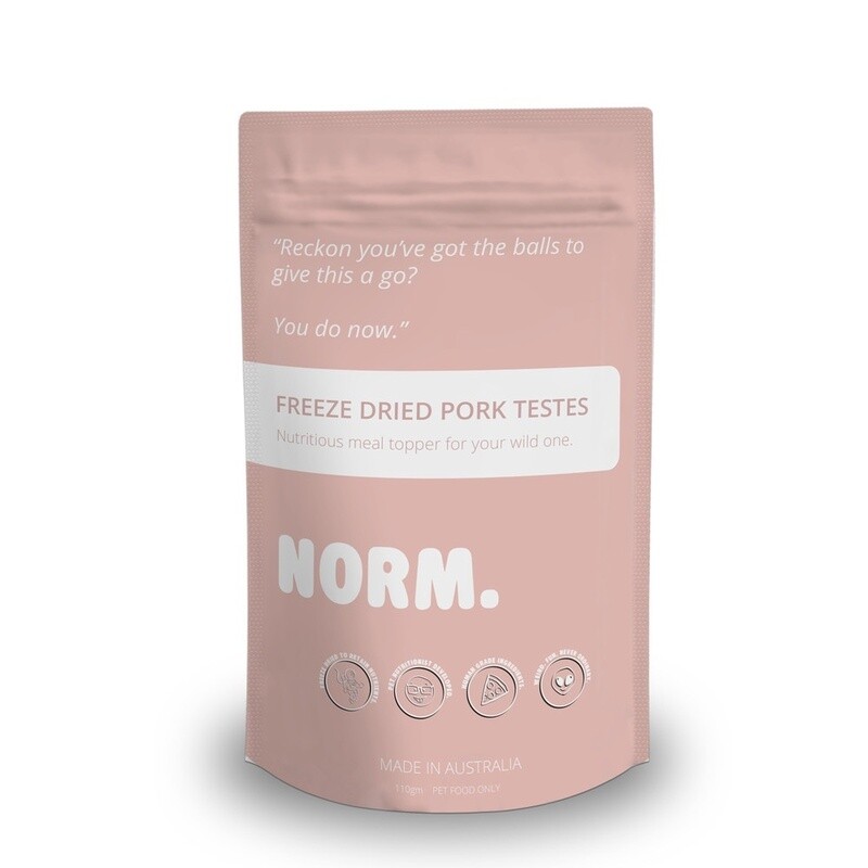 Norm Pork Testes Meal Topper - 110gm