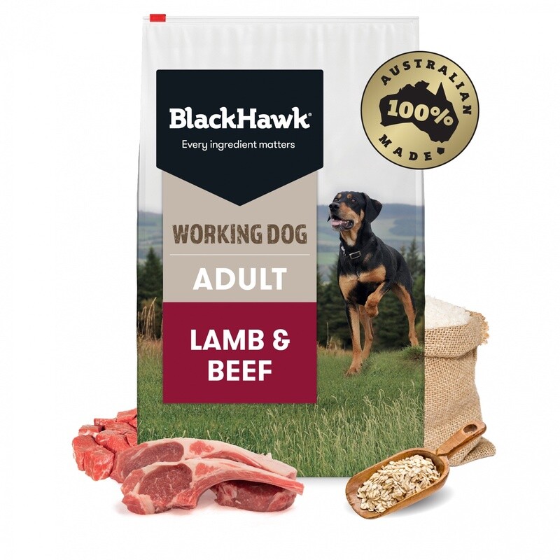 Black Hawk Working Dog Lamb &amp; Beef