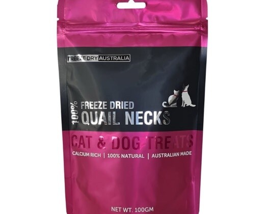 Freeze Dried Quail Necks - 100gm