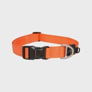 Rogz Classic Collar, Size: Large, Colour: Orange